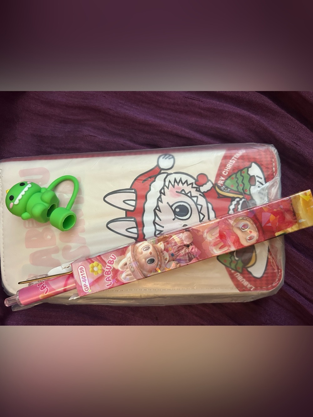 Baby Three Munmun Collectible Bundle - Wallet Pen Straw Topper Emma Ocean Bubble - Picture 4 of 5